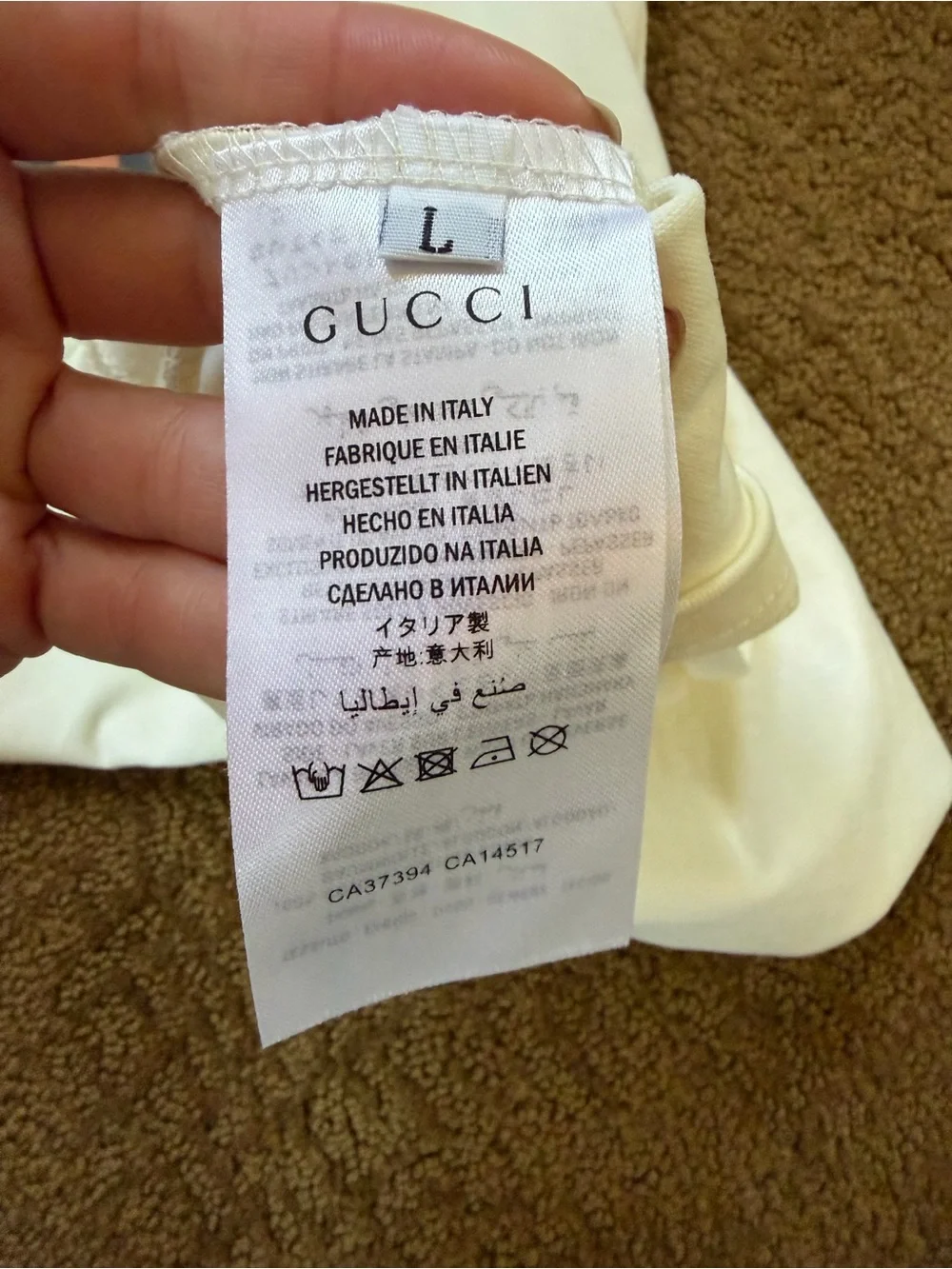 Gucci White Crewneck T-Shirt with Tiger Print Limited Edition